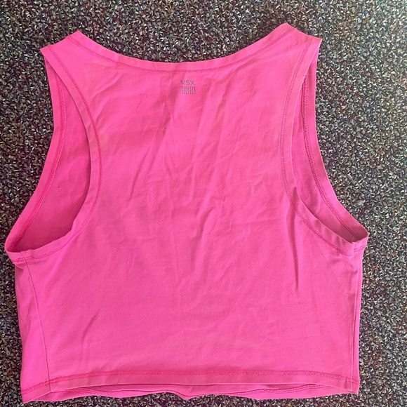 2/$20 item.  VS active muscle crop top pink - Picture 2 of 3